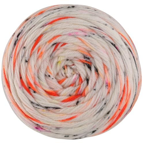 LANA GROSSA Meilenweit 100 Spray | Hochwertiges Sockengarn aus Merinowolle mit Druckeffekt, waschmaschinenfest | Handstrickgarn aus & 20% Polyamid| 100g Wolle zum Stricken & Häkeln | 400m Garn von Lana Grossa
