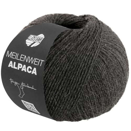 LANA GROSSA Meilenweit 6-Fach Alpaca | Kuschelweiches Alpaka-Sockengarn, waschmaschinenfest | Handstrickgarn aus 50% Alpaka, 20% Schurwolle & 30% Polyamid | 150g Wolle zum Stricken & Häkeln | 390m LANA GROSSA Meilenweit 6-Fach Alpaca | Kuschelweiches Alpaka-Sockengarn, waschmaschinenfest | Handstrickgarn aus 50% Alpaka, 20% Schurwolle & 30% Polyamid | 150g Wolle zum Stricken & Häkeln | 390m von Lana Grossa