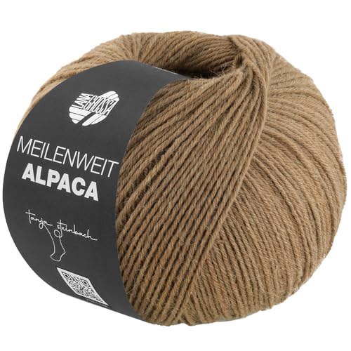 LANA GROSSA Meilenweit 6-Fach Alpaca | Kuschelweiches Alpaka-Sockengarn, waschmaschinenfest | Handstrickgarn aus 50% Alpaka, 20% Schurwolle & 30% Polyamid | 150g Wolle zum Stricken & Häkeln | 390m LANA GROSSA Meilenweit 6-Fach Alpaca | Kuschelweiches Alpaka-Sockengarn, waschmaschinenfest | Handstrickgarn aus 50% Alpaka, 20% Schurwolle & 30% Polyamid | 150g Wolle zum Stricken & Häkeln | 390m von Lana Grossa