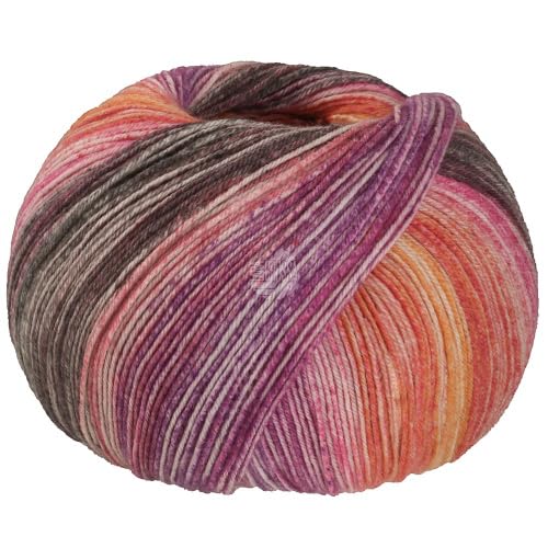 LANA GROSSA Meilenweit Hawaii | Hochwertiges Sockengarn mit Kaschmir-Anteil | Handstrickgarn aus 70% Schurwolle, 25% Polyamid & 5% Kaschmir | 100g Wolle zum Stricken & Häkeln | 420m Garn FB 4014 LANA GROSSA Meilenweit Hawaii | Hochwertiges Sockengarn mit Kaschmir-Anteil | Handstrickgarn aus 70% Schurwolle, 25% Polyamid & 5% Kaschmir | 100g Wolle zum Stricken & Häkeln | 420m Garn FB 4014 von Lana Grossa
