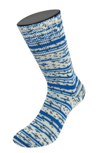LANA GROSSA Meilenweit Seta | Sockengarn mit Seidenanteil, waschmaschinenfest | Handstrickgarn 55% Schurwolle (Merino), Polyamid, & Seide | 100g Wolle zum Stricken & Häkeln | 400m Garn FB3606 von Lana Grossa