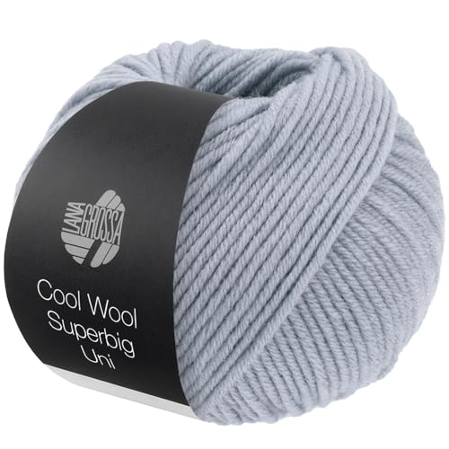 LANA GROSSA Meilenweit Superbig | Pure extrafeine Merinowolle, waschmaschinenfest und filzfrei | Handstrickgarn aus 100% Schurwolle (extrafine) | 50g Wolle zum Stricken% Häkeln | 80m Garn FB 21 von Lana Grossa
