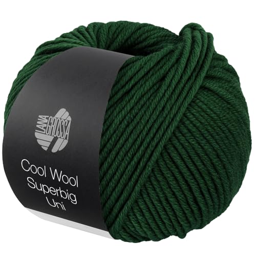 LANA GROSSA Meilenweit Superbig | Pure extrafeine Merinowolle, waschmaschinenfest und filzfrei | Handstrickgarn aus 100% Schurwolle (extrafine) | 50g Wolle zum Stricken% Häkeln | 80m Garn FB 28 von Lana Grossa