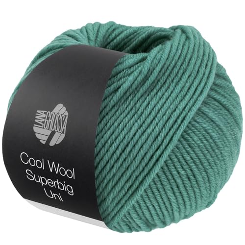 LANA GROSSA Meilenweit Superbig | Pure extrafeine Merinowolle, waschmaschinenfest und filzfrei | Handstrickgarn aus 100% Schurwolle (extrafine) | 50g Wolle zum Stricken% Häkeln | 80m Garn FB 30 von Lana Grossa