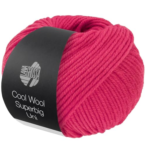 LANA GROSSA Meilenweit Superbig | Pure extrafeine Merinowolle, waschmaschinenfest und filzfrei | Handstrickgarn aus 100% Schurwolle (extrafine) | 50g Wolle zum Stricken% Häkeln | 80m Garn FB 4 von Lana Grossa