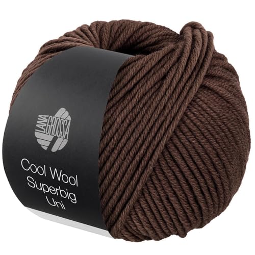 LANA GROSSA Meilenweit Superbig | Pure extrafeine Merinowolle, waschmaschinenfest und filzfrei | Handstrickgarn aus 100% Schurwolle (extrafine) | 50g Wolle zum Stricken% Häkeln | 80m Garn FB 41 von Lana Grossa