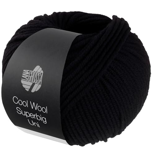 LANA GROSSA Meilenweit Superbig | Pure extrafeine Merinowolle, waschmaschinenfest und filzfrei | Handstrickgarn aus 100% Schurwolle (extrafine) | 50g Wolle zum Stricken% Häkeln | 80m Garn FB 43 von Lana Grossa