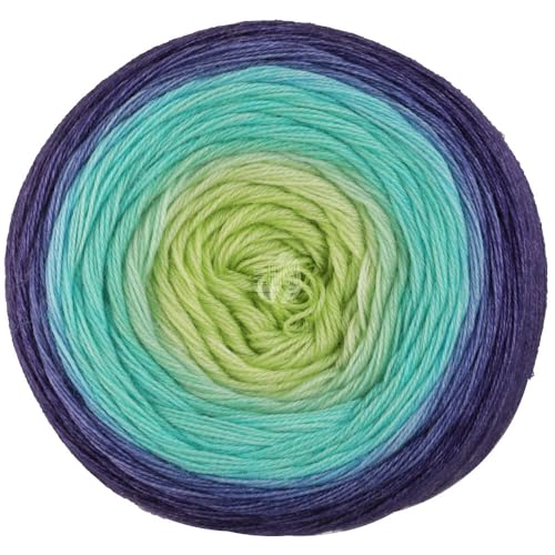 LANA GROSSA Merino Lace Aquarell | Extrafeine Merinowolle in Lace-Garnstärke im Farbverlauf bedruckt | Handstrickgarn aus 100% Schurwolle (Merino) | 100g Wolle zum Stricken & Häkeln | 800m Garn FB12 von Lana Grossa