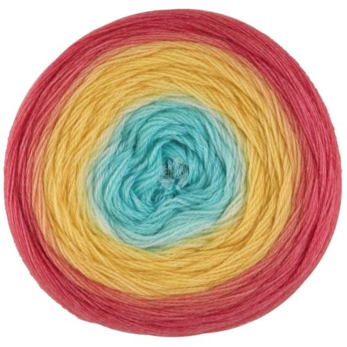 LANA GROSSA Merino Lace Aquarell | Extrafeine Merinowolle in Lace-Garnstärke im Farbverlauf bedruckt | Handstrickgarn aus 100% Schurwolle (Merino) | 100g Wolle zum Stricken & Häkeln | 800m Garn FB15 von Lana Grossa