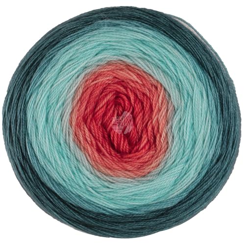 LANA GROSSA Merino Lace Aquarell | Extrafeine Merinowolle in Lace-Garnstärke im Farbverlauf bedruckt | Handstrickgarn aus 100% Schurwolle (Merino) | 100g Wolle zum Stricken & Häkeln | 800m Garn FB16 von Lana Grossa