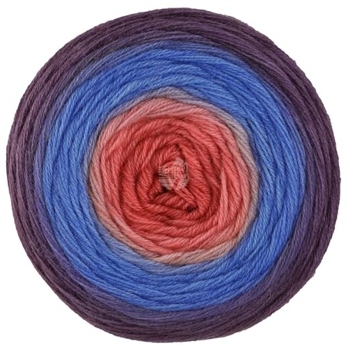 LANA GROSSA Merino Lace Aquarell | Extrafeine Merinowolle in Lace-Garnstärke im Farbverlauf bedruckt | Handstrickgarn aus 100% Schurwolle (Merino) | 100g Wolle zum Stricken & Häkeln | 800m Garn FB17 von Lana Grossa