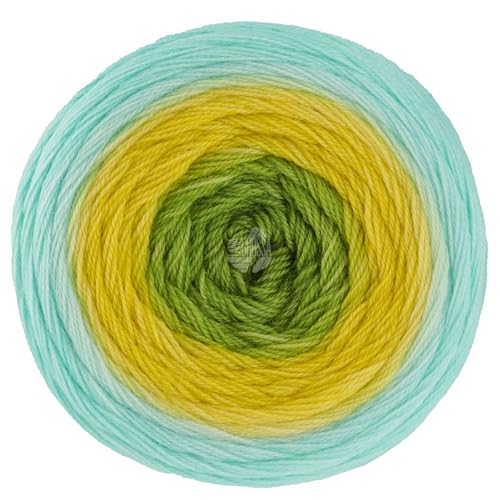 LANA GROSSA Merino Lace Aquarell | Extrafeine Merinowolle in Lace-Garnstärke im Farbverlauf bedruckt | Handstrickgarn aus 100% Schurwolle (Merino) | 100g Wolle zum Stricken & Häkeln | 800m Garn FB20 von Lana Grossa