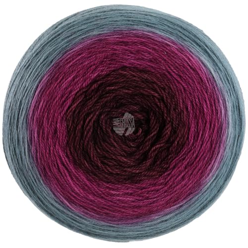 LANA GROSSA Merino Lace Aquarell | Extrafeine Merinowolle in Lace-Garnstärke im Farbverlauf bedruckt | Handstrickgarn aus 100% Schurwolle (Merino) | 100g Wolle zum Stricken & Häkeln | 800m Garn FB8 von Lana Grossa