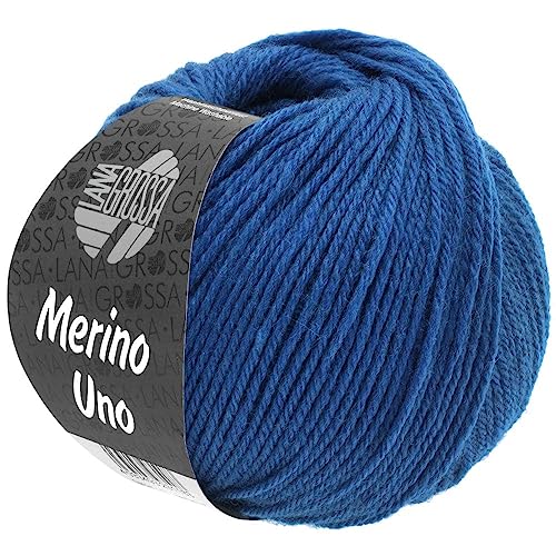LANA GROSSA Merino Uno | Klassische Merinowolle mit Superwash-Ausrüstung | Handstrickgarn aus 100% Schurwolle (Merino) | 50g Wolle zum Stricken & Häkeln | 125m Garn von Lana Grossa