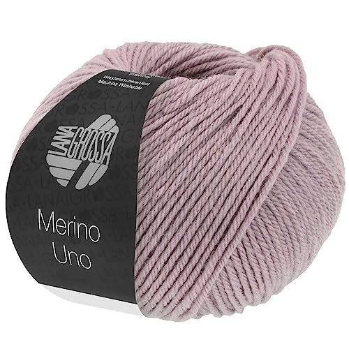 LANA GROSSA Merino Uno | Klassische Merinowolle mit Superwash-Ausrüstung | Handstrickgarn aus 100% Schurwolle (Merino) | 50g Wolle zum Stricken & Häkeln | 125m Garn von Lana Grossa
