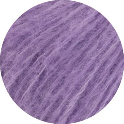 LANA GROSSA Mohair Di Gio | Locker verzwirntes Garn | Handstrickgarn aus 55% Mohair (Superkid) & 45% Schurwolle (Merino superfein) | 50g Wolle zum Stricken & Häkeln | 85m Garn FB 1 von Lana Grossa