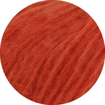 LANA GROSSA Mohair Di Gio | Locker verzwirntes Garn | Handstrickgarn aus 55% Mohair (Superkid) & 45% Schurwolle (Merino superfein) | 50g Wolle zum Stricken & Häkeln | 85m Garn FB 6 von Lana Grossa