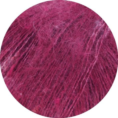 LANA GROSSA Natural Superkid Tweed | Feines Lace-Garn aus 60% Superkid Mohair mit 30% Seide, 7% Baumwolle, 3% Polyester und zarten Tweednoppen | 25g Wolle zum Stricken & Häkeln | 200m Garn von Lana Grossa