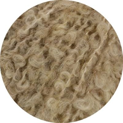 LANA GROSSA Orsetto | Weiches Bouclé-Garn aus Alpaka- und Merinofasern | Handstrickgarn aus 60% Schurwolle (Merino) & 40% Alpaka (superfein) | 50g Wolle zum Stricken & Häkeln | 75m Garn FB 6 von Lana Grossa