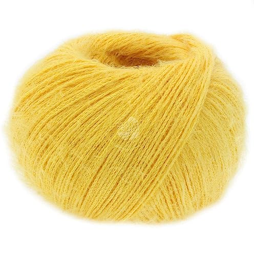 LANA GROSSA Per Fortuna GOTS | Leichtes Sommerflauschgarn mit Baumwolle | Handstrickgarn aus 74% Baumwolle (Bio) & 26% Polyamid | 50g Wolle zum Stricken & Häkeln | 190m Garn FB 44 von Lana Grossa