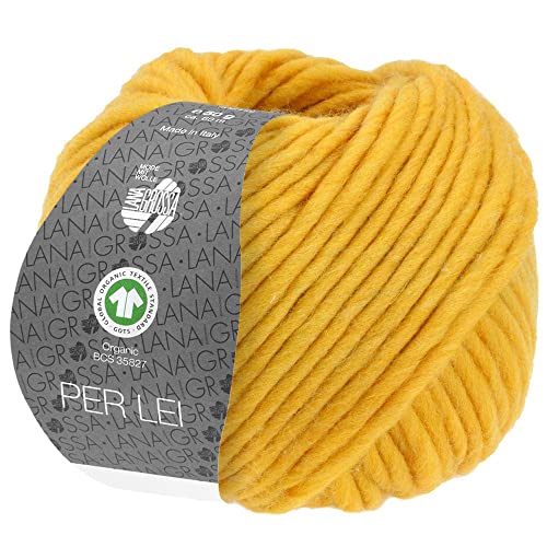LANA GROSSA Per Lei GOTS | Klassisches Merino-Dochtgarn, GOTS zertifiziert | Handstrickgarn aus 100% Schurwolle | 50g Wolle zum Stricken & Häkeln | 60m Garn LANA GROSSA Per Lei GOTS | Klassisches Merino-Dochtgarn, GOTS zertifiziert | Handstrickgarn aus 100% Schurwolle | 50g Wolle zum Stricken & Häkeln | 60m Garn von Lana Grossa