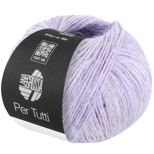 LANA GROSSA Per Tutti | Leichtes Baumwollgarn mit glänzenden, glatten Abschnitten und zartem Flausch | Handstrickgarn aus 70% Baumwolle & 30% Polyamid | 50g Wolle zum Stricken & Häkeln | 180m Garn LANA GROSSA Per Tutti | Leichtes Baumwollgarn mit glänzenden, glatten Abschnitten und zartem Flausch | Handstrickgarn aus 70% Baumwolle & 30% Polyamid | 50g Wolle zum Stricken & Häkeln | 180m Garn von Lana Grossa