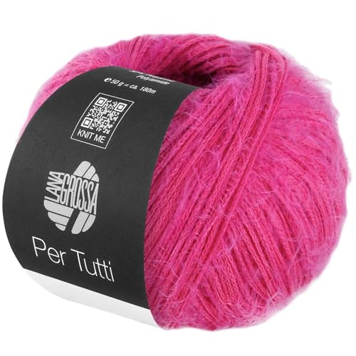 LANA GROSSA Per Tutti | Leichtes Baumwollgarn mit glänzenden, glatten Abschnitten und zartem Flausch | Handstrickgarn aus 70% Baumwolle & 30% Polyamid | 50g Wolle zum Stricken & Häkeln | 180m Garn LANA GROSSA Per Tutti | Leichtes Baumwollgarn mit glänzenden, glatten Abschnitten und zartem Flausch | Handstrickgarn aus 70% Baumwolle & 30% Polyamid | 50g Wolle zum Stricken & Häkeln | 180m Garn von Lana Grossa