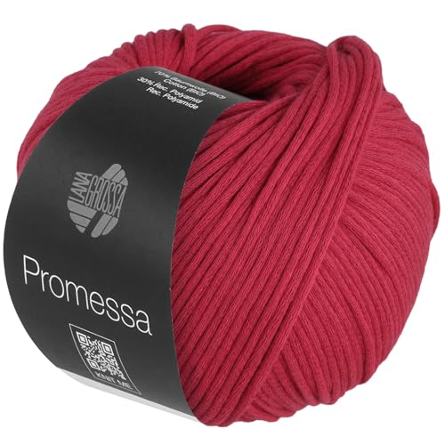 LANA GROSSA Promessa | Weich gefülltes Schlauchgarn aus Bio-Baumwolle und Polyamid | Handstrickgarn aus 70% Bio-Baumwolle & 30% Polyamid | 50g Wolle zum Stricken & Häkeln | 125m Garn FB1 LANA GROSSA Promessa | Weich gefülltes Schlauchgarn aus Bio-Baumwolle und Polyamid | Handstrickgarn aus 70% Bio-Baumwolle & 30% Polyamid | 50g Wolle zum Stricken & Häkeln | 125m Garn FB1 von Lana Grossa