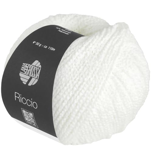 LANA GROSSA Riccio | Kuschelweiches, strukturiertes Garn aus Pima Baumwolle | Handstrickgarn aus 84% Baumwolle & 16% Polyamid | 50g Wolle zum Stricken & Häkeln | 110m Garn FB 1 LANA GROSSA Riccio | Kuschelweiches, strukturiertes Garn aus Pima Baumwolle | Handstrickgarn aus 84% Baumwolle & 16% Polyamid | 50g Wolle zum Stricken & Häkeln | 110m Garn FB 1 von Lana Grossa