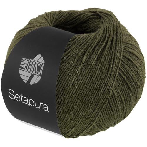 LANA GROSSA Setapura | Angenehm weiches, mattes Seidengarn | Handstrickgarn aus 100% Seide | 50g Wolle zum Stricken & Häkeln | 200m Garn LANA GROSSA Setapura | Angenehm weiches, mattes Seidengarn | Handstrickgarn aus 100% Seide | 50g Wolle zum Stricken & Häkeln | 200m Garn von Lana Grossa