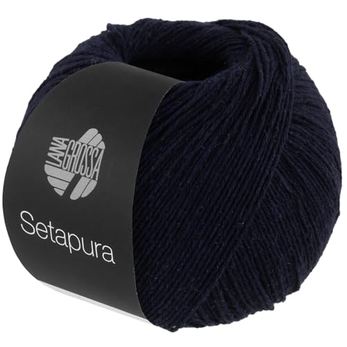 LANA GROSSA Setapura | Angenehm weiches, mattes Seidengarn | Handstrickgarn aus 100% Seide | 50g Wolle zum Stricken & Häkeln | 200m Garn LANA GROSSA Setapura | Angenehm weiches, mattes Seidengarn | Handstrickgarn aus 100% Seide | 50g Wolle zum Stricken & Häkeln | 200m Garn von Lana Grossa
