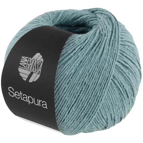 LANA GROSSA Setapura | Angenehm weiches, mattes Seidengarn | Handstrickgarn aus 100% Seide | 50g Wolle zum Stricken & Häkeln | 200m Garn LANA GROSSA Setapura | Angenehm weiches, mattes Seidengarn | Handstrickgarn aus 100% Seide | 50g Wolle zum Stricken & Häkeln | 200m Garn von Lana Grossa
