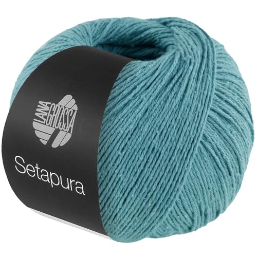 LANA GROSSA Setapura | Angenehm weiches, mattes Seidengarn | Handstrickgarn aus 100% Seide | 50g Wolle zum Stricken & Häkeln | 200m Garn LANA GROSSA Setapura | Angenehm weiches, mattes Seidengarn | Handstrickgarn aus 100% Seide | 50g Wolle zum Stricken & Häkeln | 200m Garn von Lana Grossa