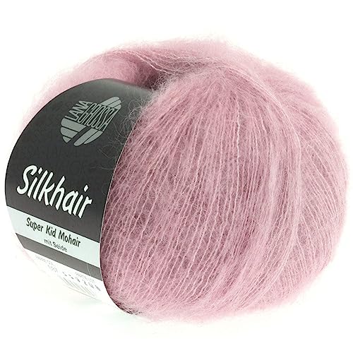 LANA GROSSA Silkhair | Feines Lace-Garn aus Superkid Mohair mit Seide | Handstrickgarn aus 70% Mohair (Superkid) & 30% Seide | 25g Wolle zum Stricken & Häkeln | 210m Garn LANA GROSSA Silkhair | Feines Lace-Garn aus Superkid Mohair mit Seide | Handstrickgarn aus 70% Mohair (Superkid) & 30% Seide | 25g Wolle zum Stricken & Häkeln | 210m Garn von Lana Grossa
