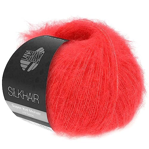LANA GROSSA Silkhair | Feines Lace-Garn aus Superkid Mohair mit Seide | Handstrickgarn aus 70% Mohair (Superkid) & 30% Seide | 25g Wolle zum Stricken & Häkeln | 210m Garn LANA GROSSA Silkhair | Feines Lace-Garn aus Superkid Mohair mit Seide | Handstrickgarn aus 70% Mohair (Superkid) & 30% Seide | 25g Wolle zum Stricken & Häkeln | 210m Garn von Lana Grossa