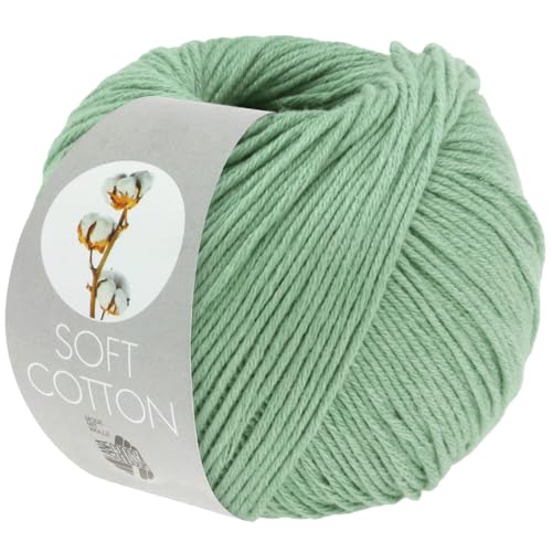 LANA GROSSA Soft Cotton | Weiches Baumwollgarn mit modernem Mikrofaseranteil | Handstrickgarn aus 70% Baumwolle & 30% Polyacryl | 50g Wolle zum Stricken & Häkeln | 140m Garn LANA GROSSA Soft Cotton | Weiches Baumwollgarn mit modernem Mikrofaseranteil | Handstrickgarn aus 70% Baumwolle & 30% Polyacryl | 50g Wolle zum Stricken & Häkeln | 140m Garn von Lana Grossa