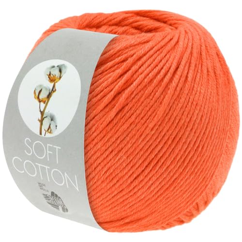 LANA GROSSA Soft Cotton | Weiches Baumwollgarn mit modernem Mikrofaseranteil | Handstrickgarn aus 70% Baumwolle & 30% Polyacryl | 50g Wolle zum Stricken & Häkeln | 140m Garn LANA GROSSA Soft Cotton | Weiches Baumwollgarn mit modernem Mikrofaseranteil | Handstrickgarn aus 70% Baumwolle & 30% Polyacryl | 50g Wolle zum Stricken & Häkeln | 140m Garn von Lana Grossa