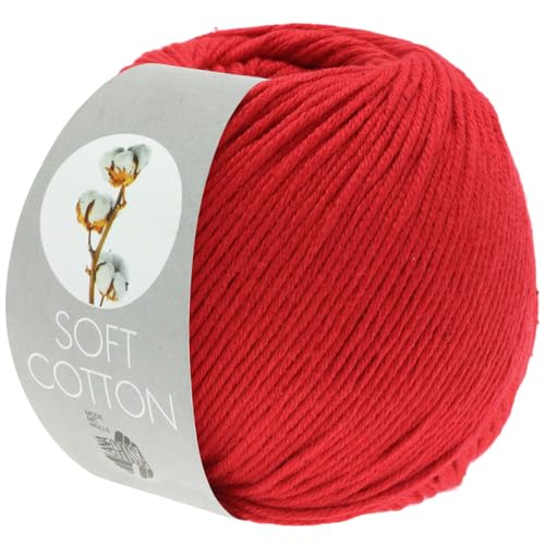 LANA GROSSA Soft Cotton | Weiches Baumwollgarn mit modernem Mikrofaseranteil | Handstrickgarn aus 70% Baumwolle & 30% Polyacryl | 50g Wolle zum Stricken & Häkeln | 140m Garn LANA GROSSA Soft Cotton | Weiches Baumwollgarn mit modernem Mikrofaseranteil | Handstrickgarn aus 70% Baumwolle & 30% Polyacryl | 50g Wolle zum Stricken & Häkeln | 140m Garn von Lana Grossa