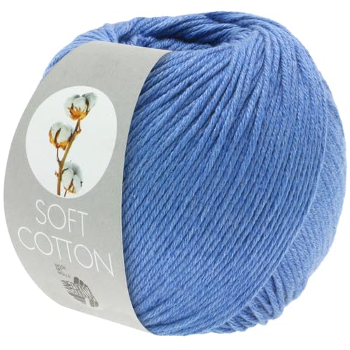 LANA GROSSA Soft Cotton | Weiches Baumwollgarn mit modernem Mikrofaseranteil | Handstrickgarn aus 70% Baumwolle & 30% Polyacryl | 50g Wolle zum Stricken & Häkeln | 140m Garn LANA GROSSA Soft Cotton | Weiches Baumwollgarn mit modernem Mikrofaseranteil | Handstrickgarn aus 70% Baumwolle & 30% Polyacryl | 50g Wolle zum Stricken & Häkeln | 140m Garn von Lana Grossa