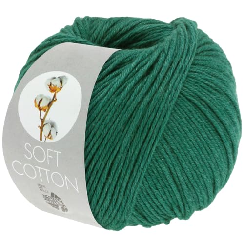 LANA GROSSA Soft Cotton | Weiches Baumwollgarn mit modernem Mikrofaseranteil | Handstrickgarn aus 70% Baumwolle & 30% Polyacryl | 50g Wolle zum Stricken & Häkeln | 140m Garn LANA GROSSA Soft Cotton | Weiches Baumwollgarn mit modernem Mikrofaseranteil | Handstrickgarn aus 70% Baumwolle & 30% Polyacryl | 50g Wolle zum Stricken & Häkeln | 140m Garn von Lana Grossa