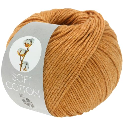 LANA GROSSA Soft Cotton | Weiches Baumwollgarn mit modernem Mikrofaseranteil | Handstrickgarn aus 70% Baumwolle & 30% Polyacryl | 50g Wolle zum Stricken & Häkeln | 140m Garn LANA GROSSA Soft Cotton | Weiches Baumwollgarn mit modernem Mikrofaseranteil | Handstrickgarn aus 70% Baumwolle & 30% Polyacryl | 50g Wolle zum Stricken & Häkeln | 140m Garn von Lana Grossa
