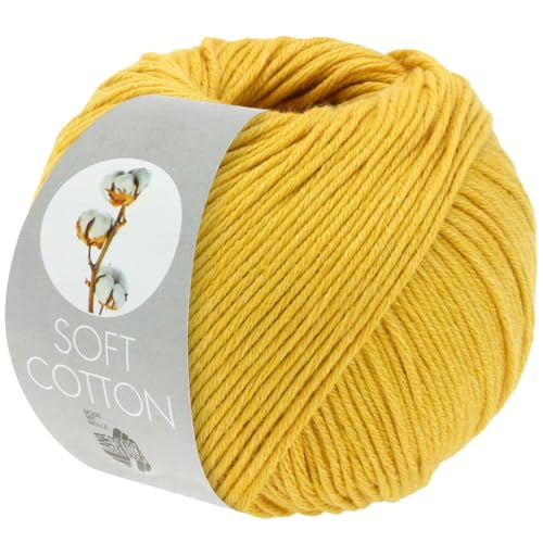 LANA GROSSA Soft Cotton | Weiches Baumwollgarn mit modernem Mikrofaseranteil | Handstrickgarn aus 70% Baumwolle & 30% Polyacryl | 50g Wolle zum Stricken & Häkeln | 140m Garn FB42 LANA GROSSA Soft Cotton | Weiches Baumwollgarn mit modernem Mikrofaseranteil | Handstrickgarn aus 70% Baumwolle & 30% Polyacryl | 50g Wolle zum Stricken & Häkeln | 140m Garn FB42 von Lana Grossa