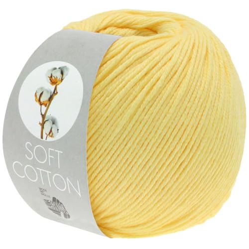 LANA GROSSA Soft Cotton | Weiches Baumwollgarn mit modernem Mikrofaseranteil | Handstrickgarn aus 70% Baumwolle & 30% Polyacryl | 50g Wolle zum Stricken & Häkeln | 140m Garn LANA GROSSA Soft Cotton | Weiches Baumwollgarn mit modernem Mikrofaseranteil | Handstrickgarn aus 70% Baumwolle & 30% Polyacryl | 50g Wolle zum Stricken & Häkeln | 140m Garn von Lana Grossa
