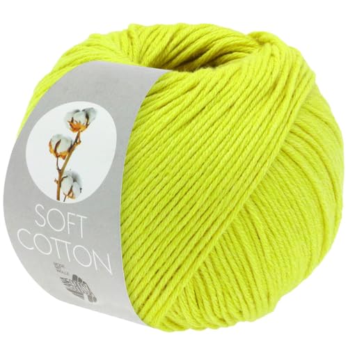 LANA GROSSA Soft Cotton | Weiches Baumwollgarn mit modernem Mikrofaseranteil | Handstrickgarn aus 70% Baumwolle & 30% Polyacryl | 50g Wolle zum Stricken & Häkeln | 140m Garn LANA GROSSA Soft Cotton | Weiches Baumwollgarn mit modernem Mikrofaseranteil | Handstrickgarn aus 70% Baumwolle & 30% Polyacryl | 50g Wolle zum Stricken & Häkeln | 140m Garn von Lana Grossa
