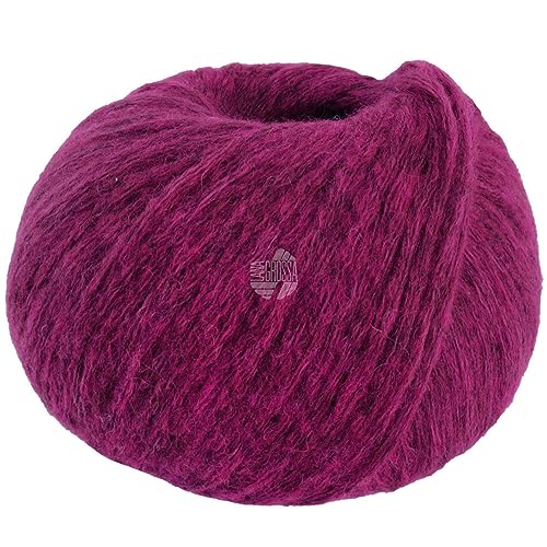 LANA GROSSA Spuma | Zartes Schlauchgarn mit hohem Naturfaseranteil | Handstrickgarn aus 80% Schurwolle (Merino Fein) & 20% Polyamid | 50g Wolle zum Stricken & Häkeln | 110m Garn FB14 von Lana Grossa