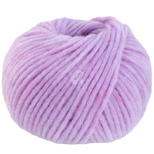 LANA GROSSA Spuma | Zartes Schlauchgarn mit hohem Naturfaseranteil | Handstrickgarn aus 80% Schurwolle (Merino Fein) & 20% Polyamid | 50g Wolle zum Stricken & Häkeln | 110m Garn FB10 von Lana Grossa