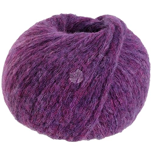 LANA GROSSA Spuma | Zartes Schlauchgarn mit hohem Naturfaseranteil | Handstrickgarn aus 80% Schurwolle (Merino Fein) & 20% Polyamid | 50g Wolle zum Stricken & Häkeln | 110m Garn FB9 von Lana Grossa