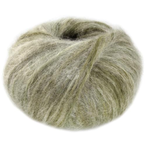 LANA GROSSA Superkid Seta | Zartes Schlauchgarn aus Superkid Mohair mit Seide | Handstrickgarn aus 65% Mohair (Superkid) & 35% Seide | 25g Wolle zum Stricken & Häkeln | 100m Garn FB108 von Lana Grossa
