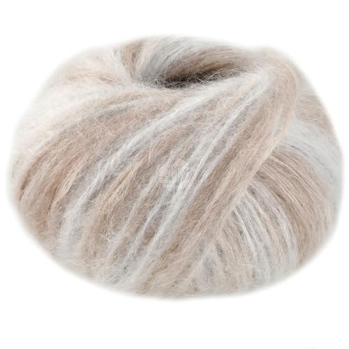 LANA GROSSA Superkid Seta | Zartes Schlauchgarn aus Superkid Mohair mit Seide | Handstrickgarn aus 65% Mohair (Superkid) & 35% Seide | 25g Wolle zum Stricken & Häkeln | 100m Garn von Lana Grossa