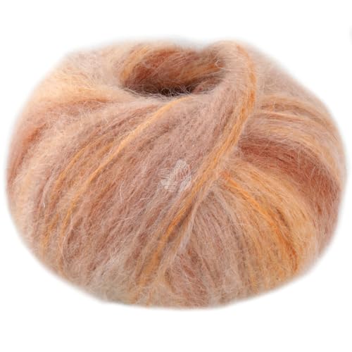 LANA GROSSA Superkid Seta | Zartes Schlauchgarn aus Superkid Mohair mit Seide | Handstrickgarn aus 65% Mohair (Superkid) & 35% Seide | 25g Wolle zum Stricken & Häkeln | 100m Garn von Lana Grossa